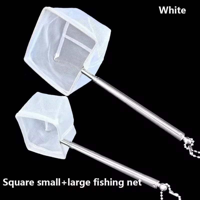 Fishing Landing Net Rustproof Corrosion Resistant Stainless Steel Fishing Net For Catchin Fish Shrimp Tank Aquarium accessories