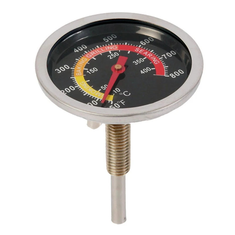 Steel BBQ Grill Thermometer BBQ Steel Thermometer Cooking Accessories