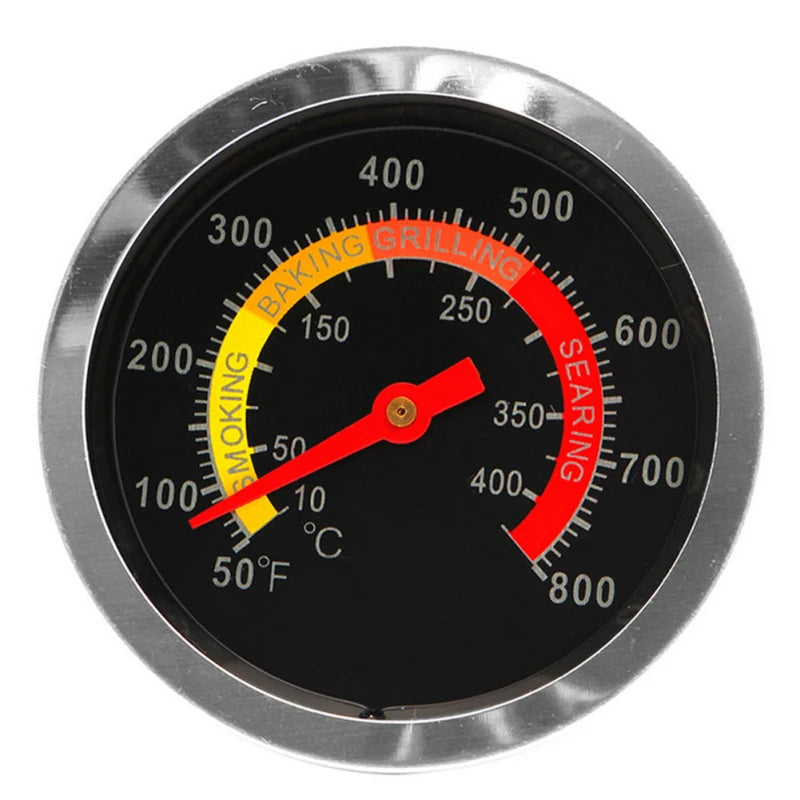 Steel BBQ Grill Thermometer BBQ Steel Thermometer Cooking Accessories