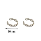 Simple Silver Color Earcuff Clip Earring Women Ear Cuffs for Non Pierced Ears No Hole Clip On Earrings Cartilage Earing Cuff