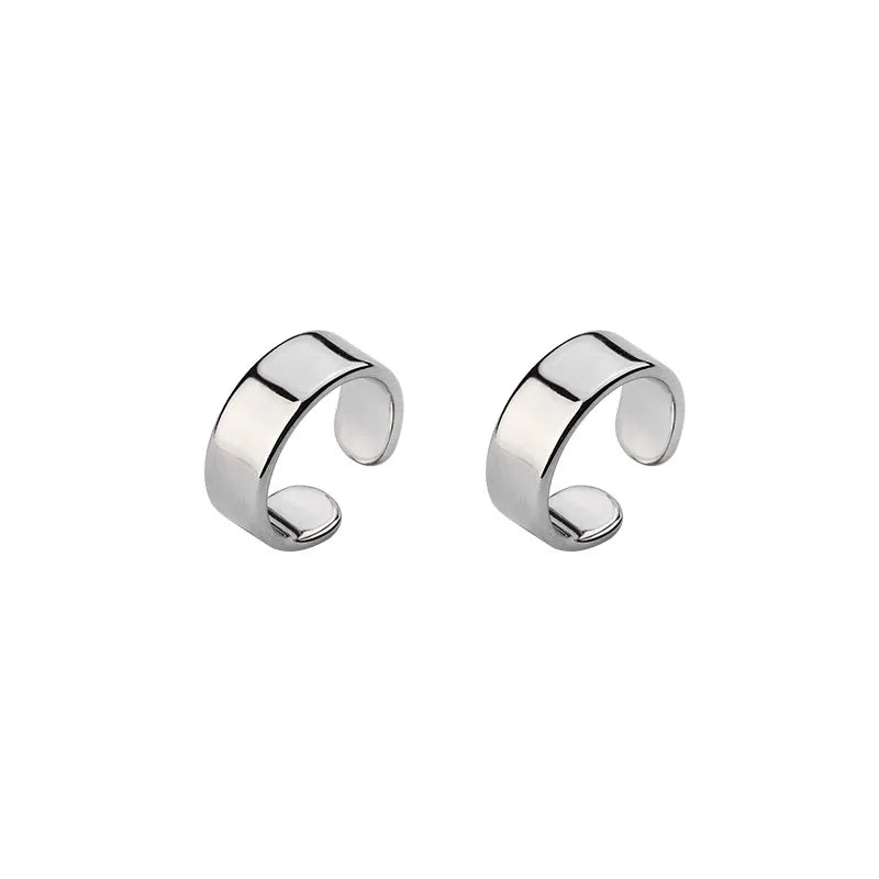 Simple Silver Color Earcuff Clip Earring Women Ear Cuffs for Non Pierced Ears No Hole Clip On Earrings Cartilage Earing Cuff