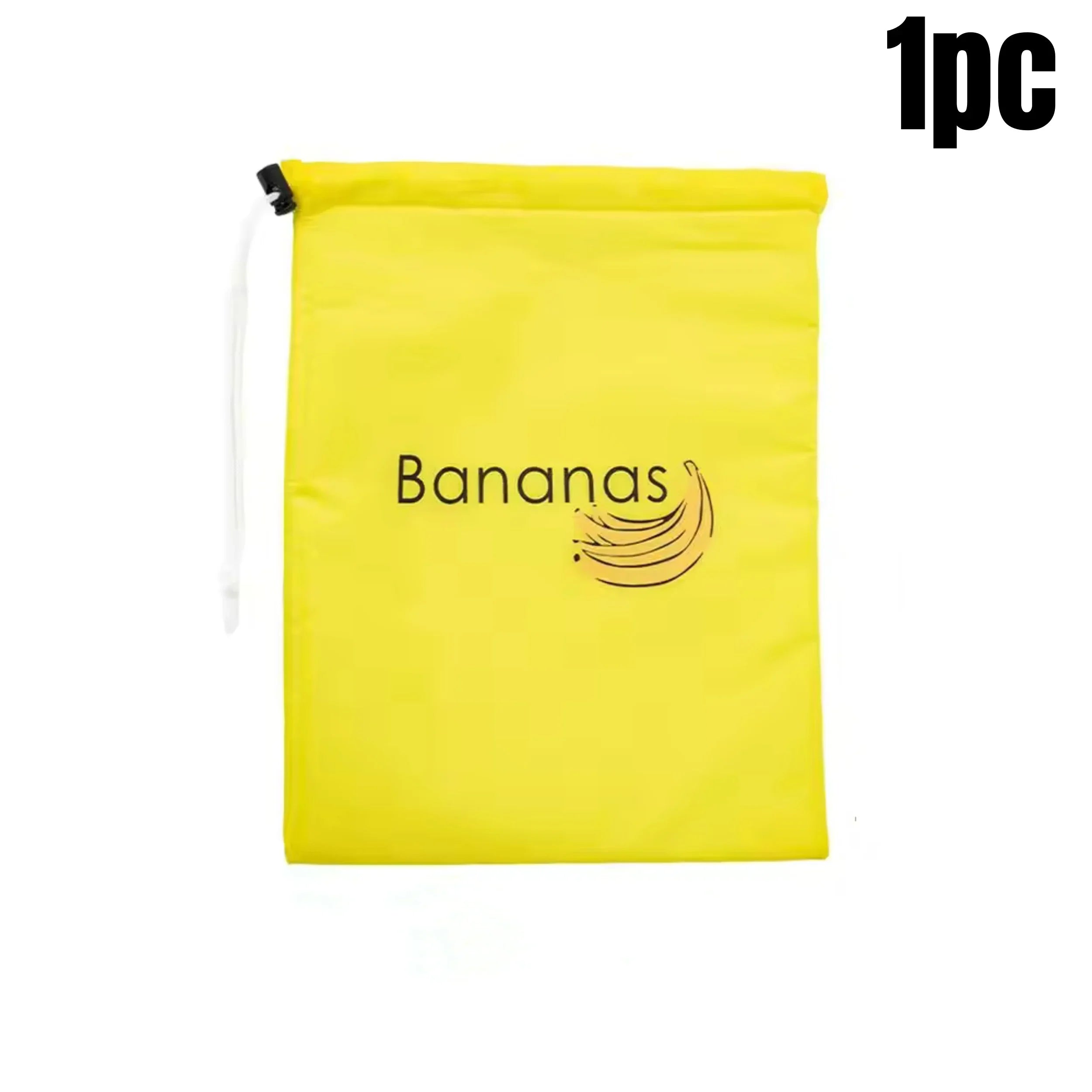 1/2/3/5Pcs Durable Yellow Banana Storage Bags Insulated Fruit Vegetable Fresh-keep Bundle Pocket Drawstring Banana Preserve Bag.