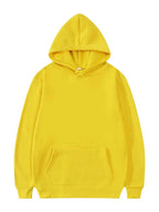 2024 men's and women's new hooded sweatshirt men's solid color sweatshirt women's and men's long sleeved inserted pocket pullove