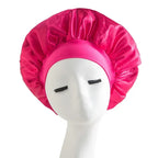 Satin Wide-brimmed Nightcap Styling Silk Headband for Sleeping Nightcap with Elasticated Floppy Band Cap Hair Shower Cap
