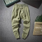 Hanfu Tang Suit Loose-fit Casual Pants Asian Style Lightweight Linen Cotton Blend For Spring Summer Men's Trendy Pants