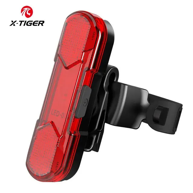 X-TIGER Bicycle Rear Light Waterproof MTB Bicycle Light USB Charge LED Bicycle Taillight Flash Tail Safety Bike Warning Light