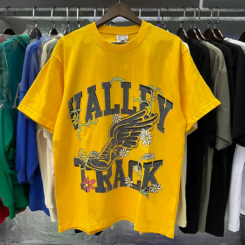 Men Women Hip Hop VALE Dog Of War Bing Short Sleeve T-Shirt Best Quality Cotton Flash Diamond Valley T Shirt Oversized Tee