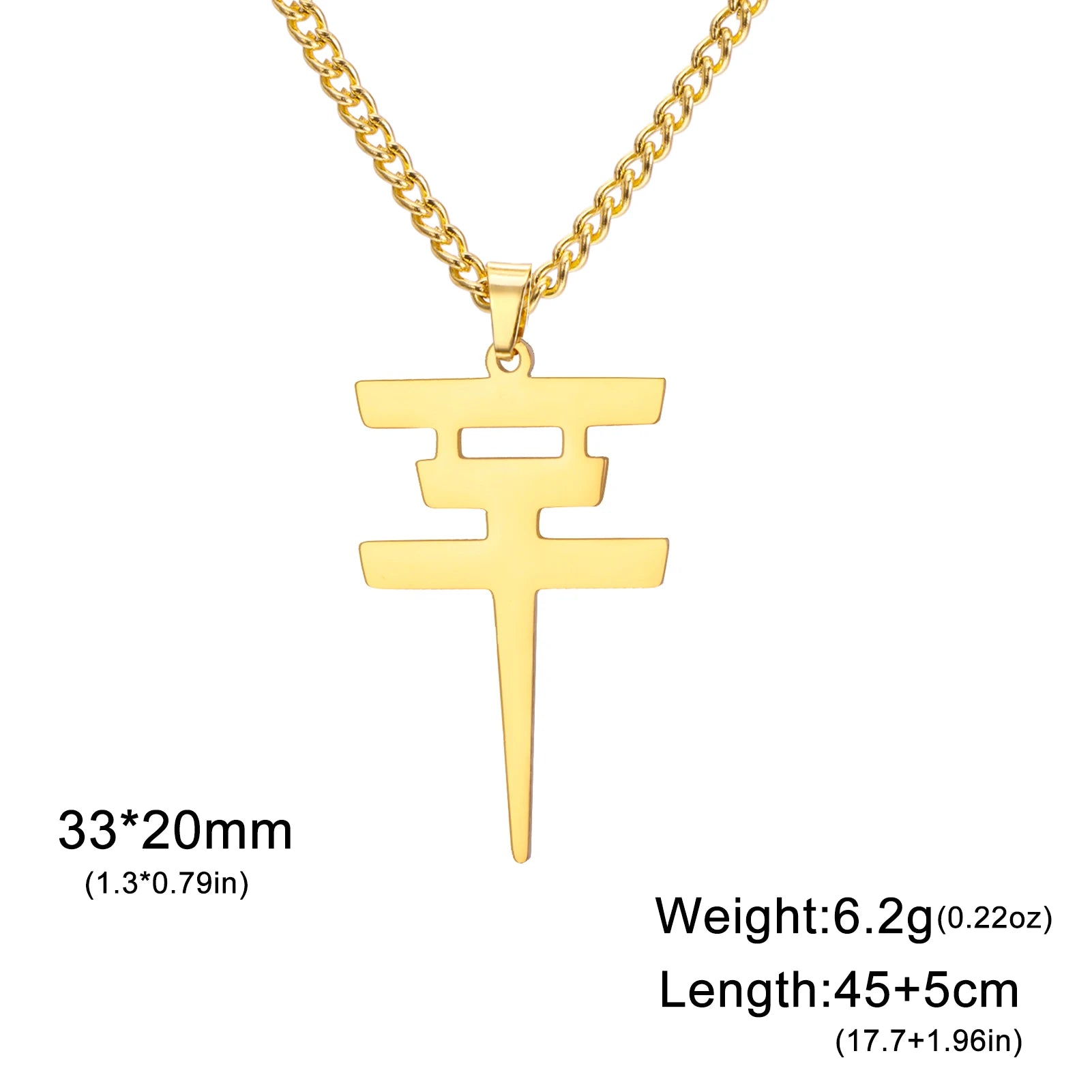 Tokio Hotel Merch Necklace Stainless Steel Band Symbol Pendant Alternative Rock Fan Collar Accessory