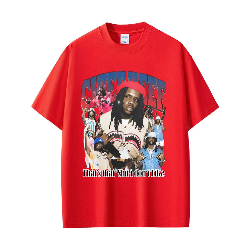 Rapper Chief Keef That's That Shit I Don't Like Graphic T-shirts Men Women Hip Hop Vintage T Shirts Male Casual Cotton Tee Shirt