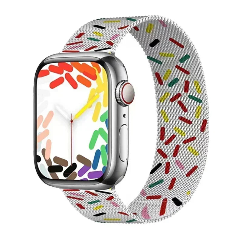 Milanese Strap For Apple Watch Band Ultra 2 49mm 44mm 40mm 45mm 41mm 38mm 44mm Bracelet F or iWatch Series 9 3 6 5 SE 7 8 Strap