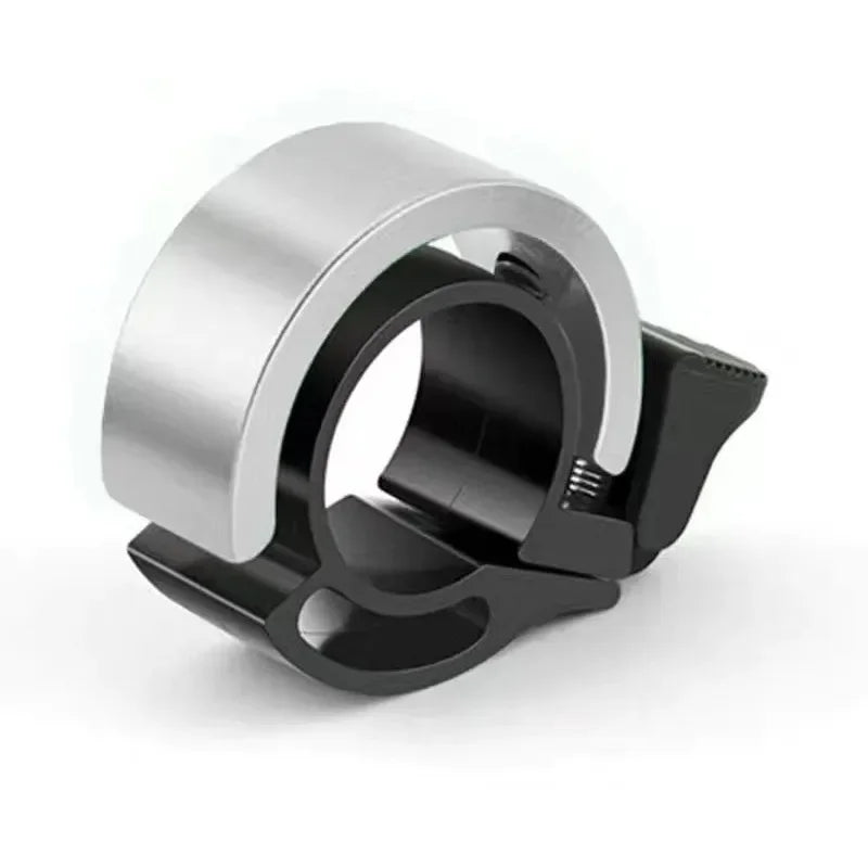 Red Aluminum Double Bicycle Bell - Loud Clear Sound for 22/31.8mm Handlebars MTB & City Bike Safety Accessory