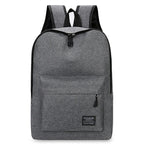 15 inches Versatile Backpack Trendy Washable Oxford Cloth Computer Bag Black Grey Blue Red School Student Backpack Unisex