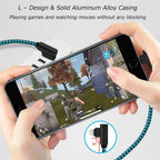 ANSEIP MFi Certified USB A to Lightning Cable for iPhone 13 14 Pro 11 12 mini XS Max XR X 7 8 Plus 90 Degree USB Charger Cable