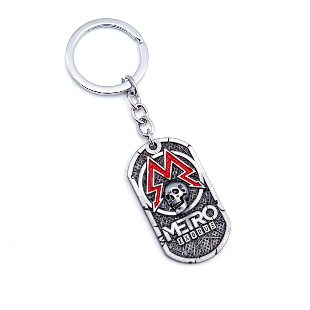 Metro 2033 Necklace for Men Women Classic Game Necklaces Fashion Accessory Jewelry Pendant Metal Chain Choker Collares Gift