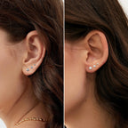 1-6 Pairs 18G Stainless Steel Small Tiny Cubic Zirconia Ball Screw Back Cartilage Helix Piercing Stud Earrings for Women Men