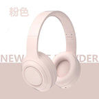 Over Ear HIFI Stereo Headsets Wireless Bluetooth5.3 Headphones Sports Gaming Earphones with HD Mic Support AUX noise reduction