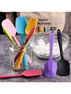 1PC-Silicone Cream Baking Scraper Thicken Cake Spatula Mixing Batter Scraper Non Stick Butter Mixer Baking Tool Cooking Kitchenw