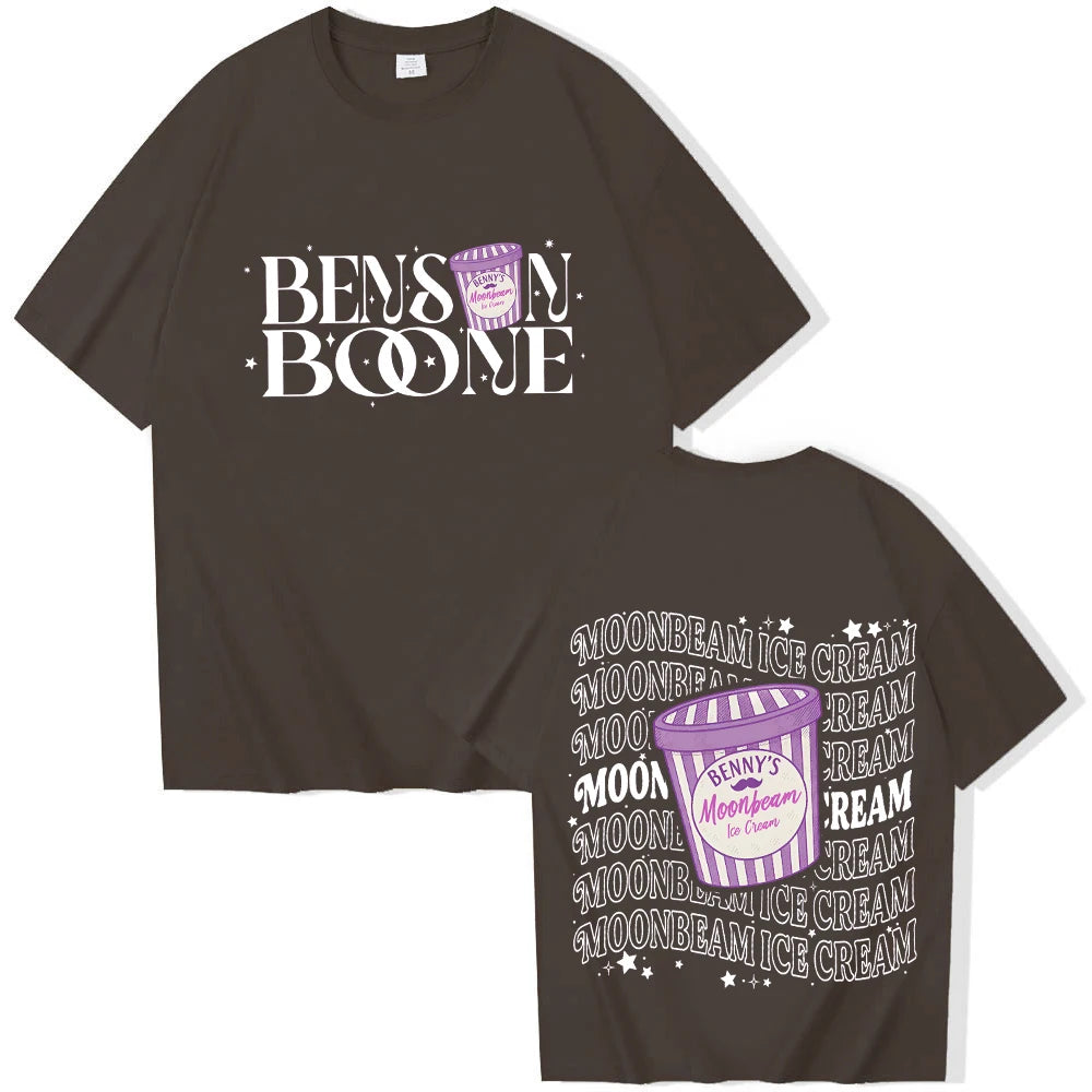 Benson Boone Moonbeam Ice Cream T-shirt Tour 2025 Merch Unisex Pullover Tops