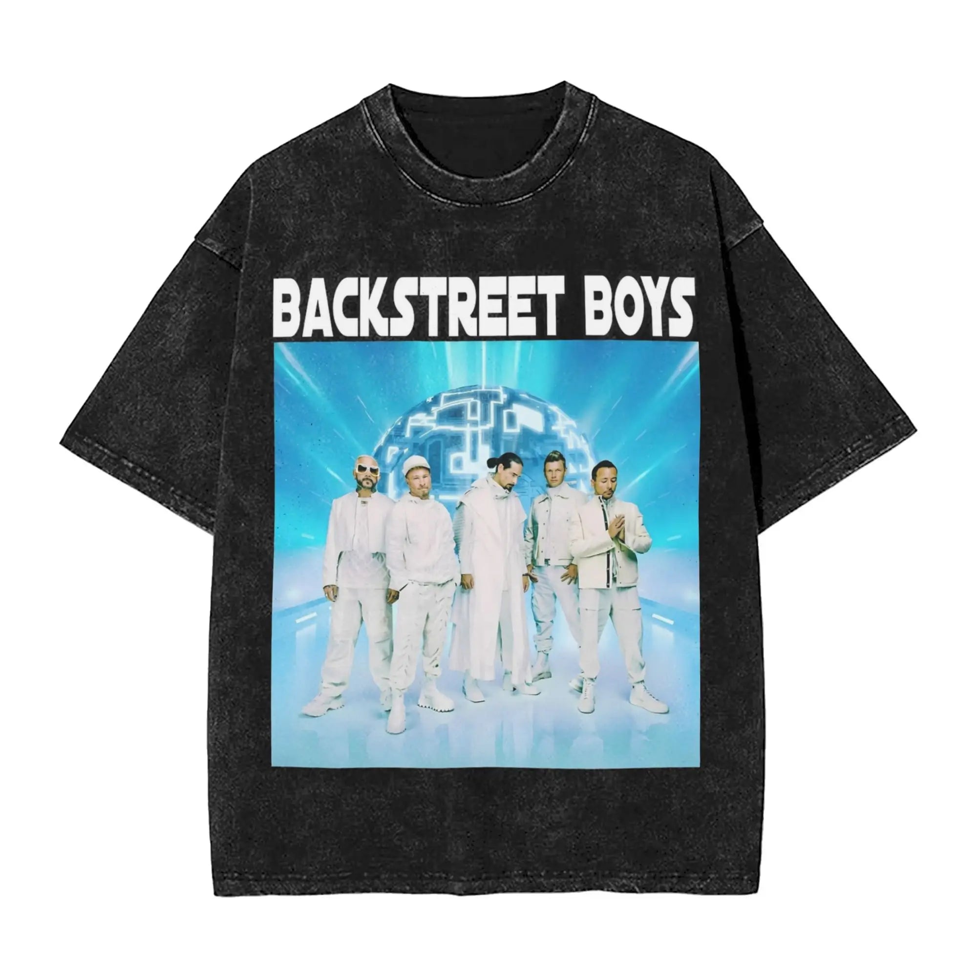 Vintage Backstreet Boys Into The Millennium Tour 2025 Merch T-Shirts for Men Women  Washed Cotton Tee Shirt Clothes