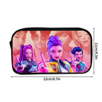 Large Capacity Demon Hunter Pencil Case Cartoon Stationery Organizer Pouch Back to School Pen Bag Makeup Bag Supplies