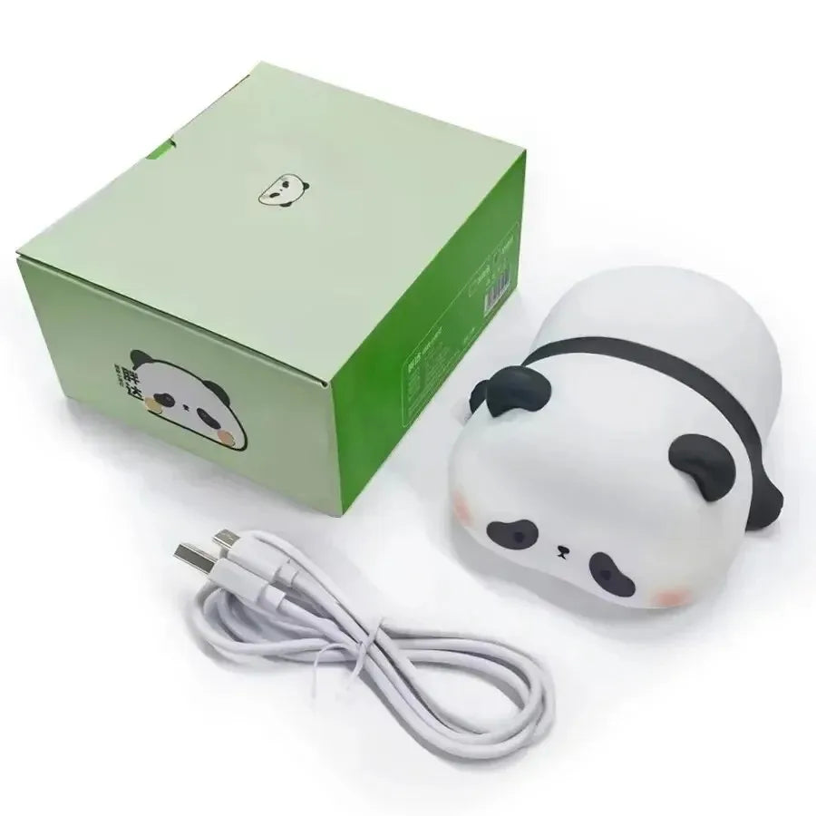 Giraffe Silicone Night Light Timer Sleep Pat Lamp USB Rechargeable Night Lamp for Children Kids Boys Gift Room Decor Cute Animal