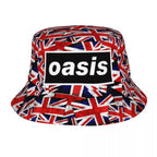 Hot Summer Headwear British Music Definitely Maybe Merchandise Bucket Hat Unisex Hot Sun Hats O-Oasis Ispoti Fishing Caps Hiking