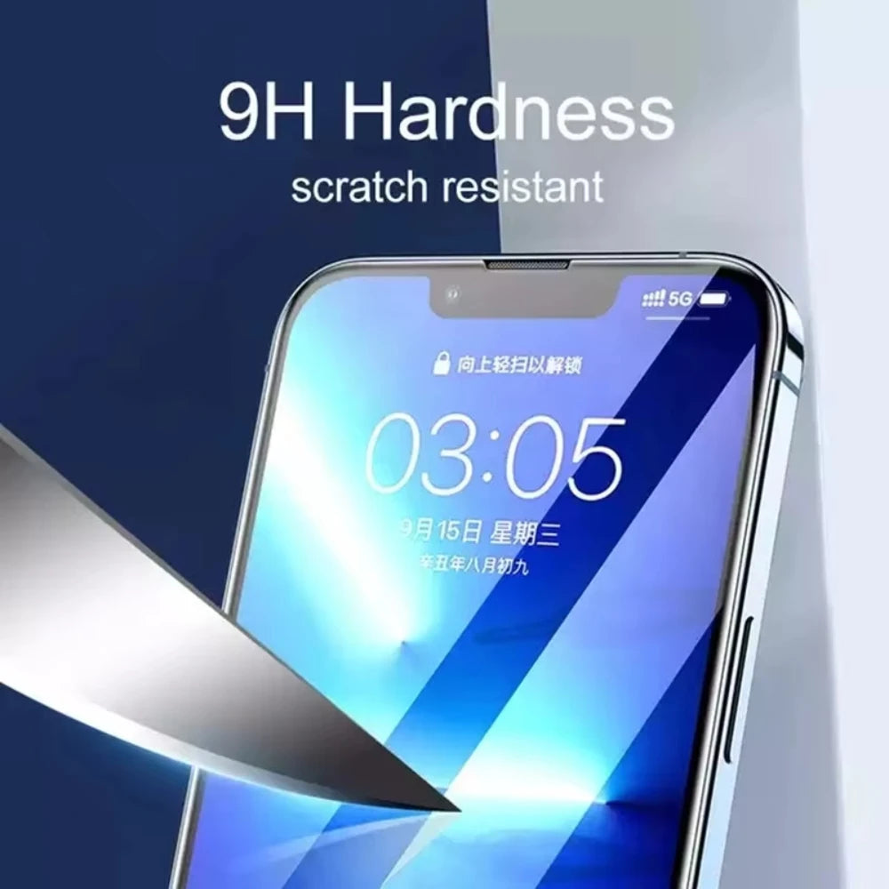 NNBILI 1-5PCS 9D Screen Protector Tempered Glass for IPhone 15 14 13 16 12 11 Pro Max Protective Glass for IPhone XR XS Max 16e