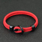 Fashion Rope Bracelet Men Double Layer Outdoor Camping Braclet Homme Accessories Survival Paracord Braslet Gift For Him