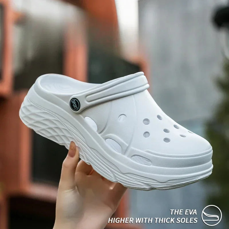 Women Clogs 2025 New Arrival Soft EVA Thick Platform Slippers Comfortable Garden Shoes Fashion Beach Sandals