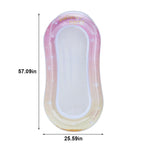 Rooxin Inflatable Water Hammock Floats Bed Swim Ring Tube Swimming Pool Mattresses Sleeping Bed Beach Lounger Chair