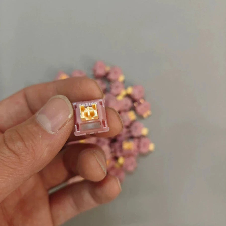 Outemu Silent Peach V3 Switch Lubed Silent Lemon V3 Switches Mechanical Keyboard Linear Tactile 5Pin Paragraph Axis Hot swap