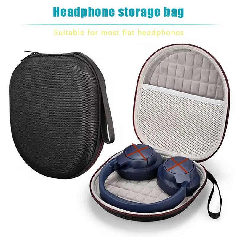 1 Piece For SoundPEATS Space/Edifier/JBL Wireless Bluetooth Noise Cancelling Headphones EVA Carrying Storage Case Cover