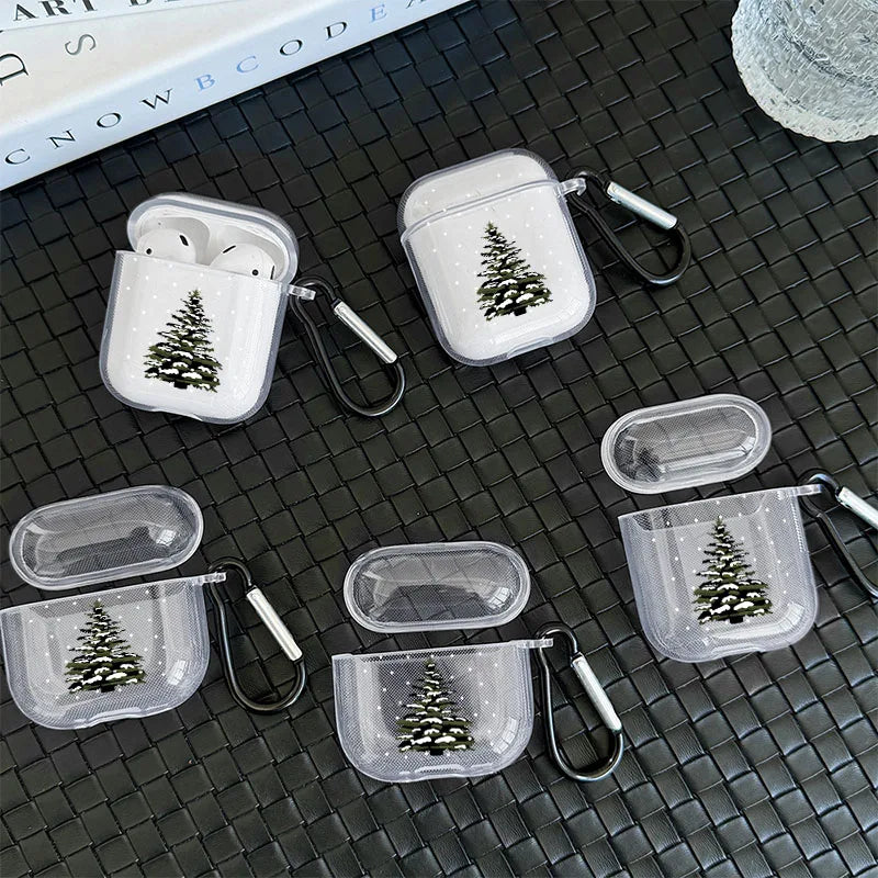 Christmas Tree Polka Dot Pattern Headphone Cover for Airpods 1or2 3 4 Earphone Case for Airpods Pro 2 and Pro Shockproof Cover
