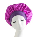 Satin Wide-brimmed Nightcap Styling Silk Headband for Sleeping Nightcap with Elasticated Floppy Band Cap Hair Shower Cap