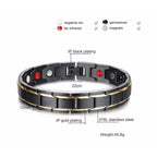 Hot Sale Luxury Fashion Health Energy Bracelet Men Stainless Steel Bio Magnetic Anti-fatigue Anti-radiation Bracelets Jewelry
