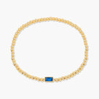 Miranda Unique Birthstone Bracelet 18K Gold Plated Stainless Steel Hypoallergenic Stretch Braceletable Jewelry Gift For Mom