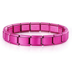 2025 New Men and Women Starry Colors 18 Pieces Italian Charm Fit 9mm Stainless Steel Modular Bracelet Wholesale Jewelry