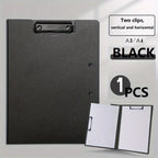 1pc A4 File Folders, Documents Organizer, Clipboard With Cover, Paper Folder For Business & School, Stationery & Office Supplies