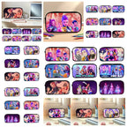 Large Capacity Demon Hunter Pencil Case Cartoon Stationery Organizer Pouch Back to School Pen Bag Makeup Bag Supplies