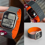 Magnetic Loop strap for Apple watch S10 46mm 42mm 40mm 41mm 45mm 44mm 49mm Silicone Strap for lWatch Series Ultra 2 9 8 7 6 5 4