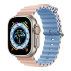 Ocean Strap for Apple Watch Ultra 2 Band 49mm 44mm 40mm 45mm 41mm 42mm 46mm 38mm Silicone Bracelet iWatch Series 10 9 SE 8 7 6 5