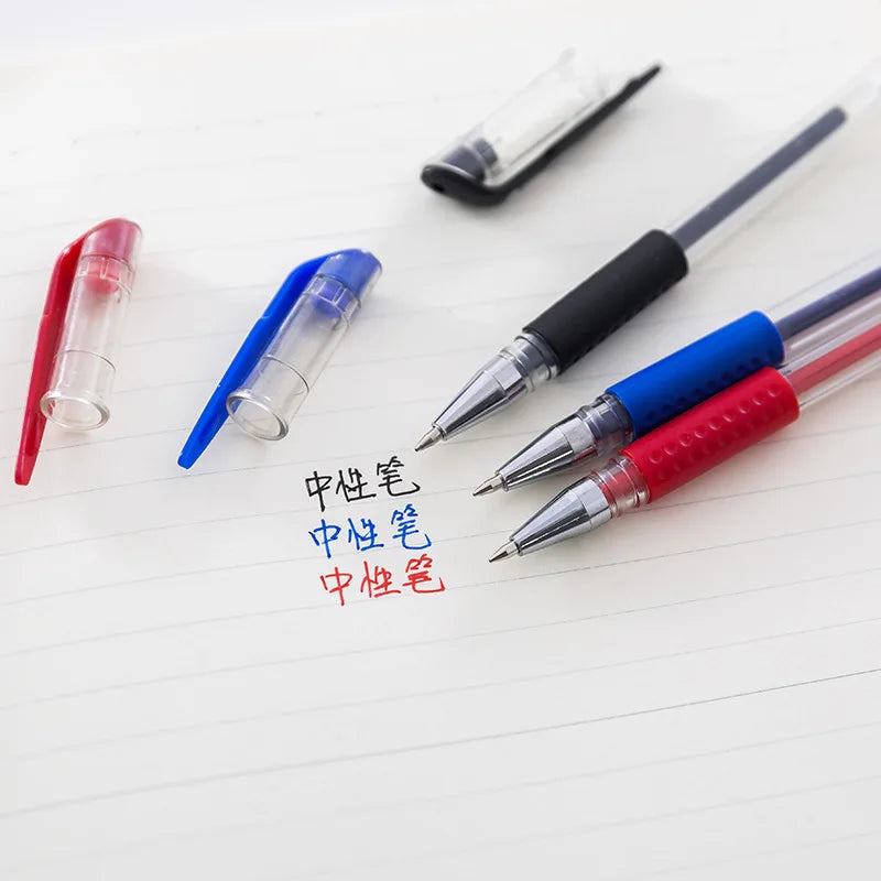 Clearance_Gel Pen Set Black Blue Ballpoint 0.5 mm Refills Cute School & office writing pens supplies Kawaii Korean Stationery_Co