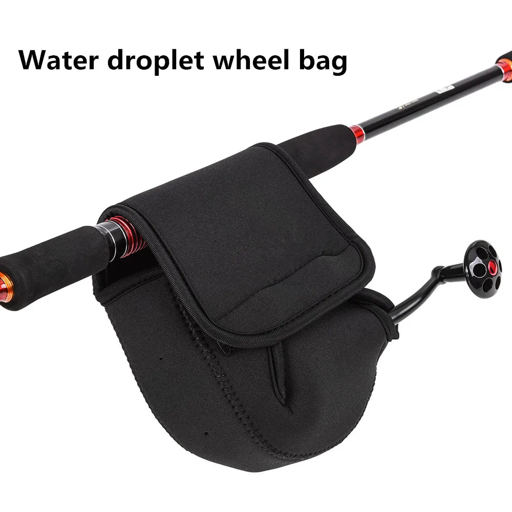 S/M/L Spinning Fishing Reel Cover Neoprene Wheel Protective Case Waterproof Reel Bag Storage Water Drop Wheel Package Outdoor