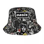 Hot Summer Headwear British Music Definitely Maybe Merchandise Bucket Hat Unisex Hot Sun Hats O-Oasis Ispoti Fishing Caps Hiking