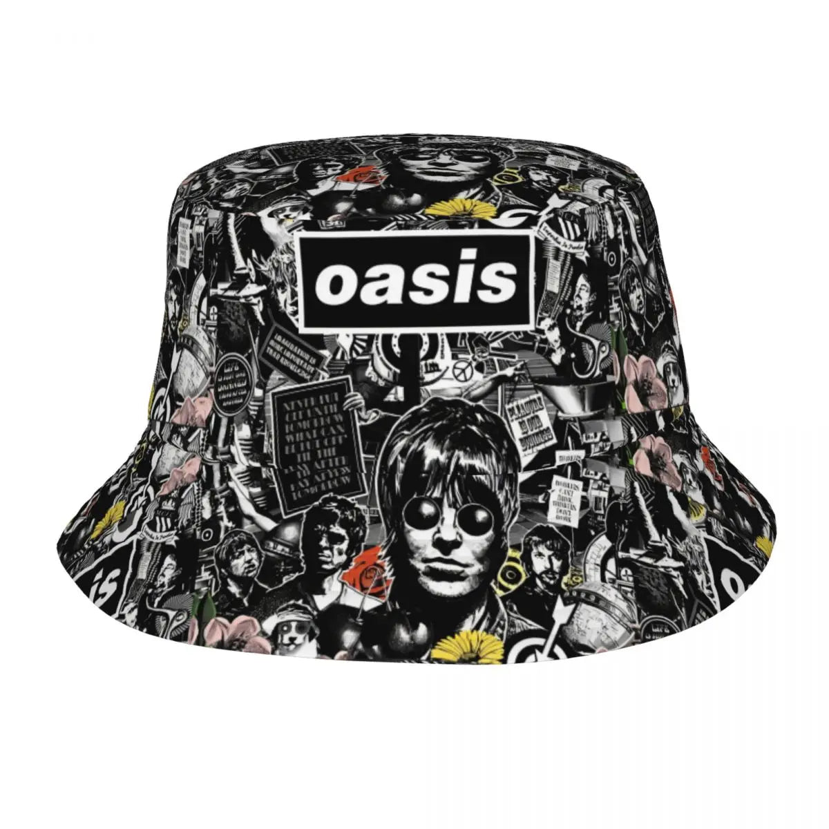 Hot Summer Headwear British Music Definitely Maybe Merchandise Bucket Hat Unisex Hot Sun Hats O-Oasis Ispoti Fishing Caps Hiking