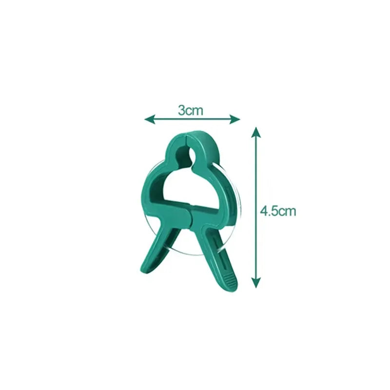 10/100pcs Plant Fixed Clips Reusable Garden Greenhouse Bracket Garden Plants Vine Climbing Clamp Flower Tomato Support Fastener