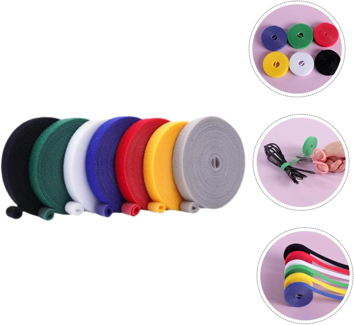 Cable Organizer Cable Manager Cable Wrap Headphone Cable Mouse Cable Manager Tie Ties Protective Sleeve Cable Velcro Straps