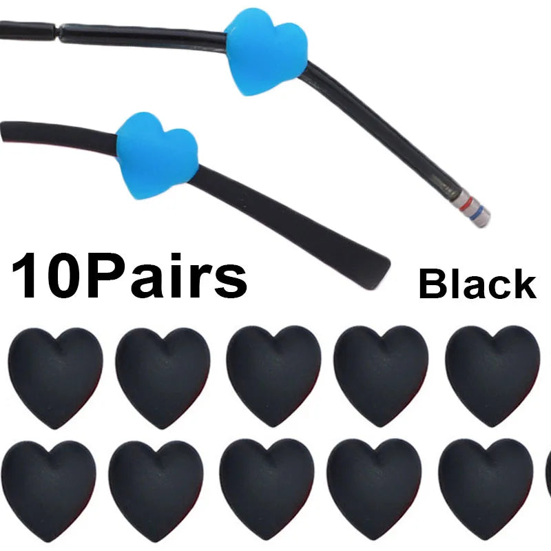 20pcs Anti-slip Silicone Ear Grip Glasses Eyeglasses Leg Ear Hook Stopper Bracket Fastener Accessories Temple Tip Eyewear Holder