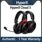 New ,HyperX Cloud III 3 Gaming Headset DTS Spatial Audio Signature Memory Foam Premium Leatherette 3.5mm USB Noise-Cancelling