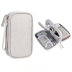 Portable Double Layer Travel Portable Digital Product Storage Bag USB Data Cable Manager Earphones Mobile Power Storage Bag 1pcs
